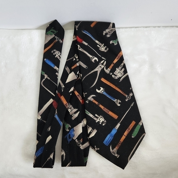 Tango By Max Raab Tool Time Mechanic Home Improvement Necktie Tie - Picture 5 of 12